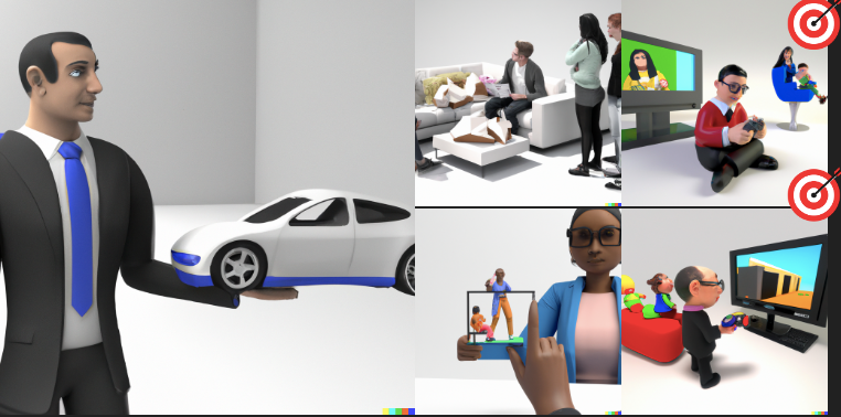 Usage of 3d art and 3d models in marketing