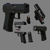 Multiple Grenade Launcher. Gaming weapons designed, modelled, textured and rendered by My3dModels.