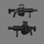 Multiple Grenade Launcher. Gaming weapons designed, modelled, textured and rendered by My3dModels.